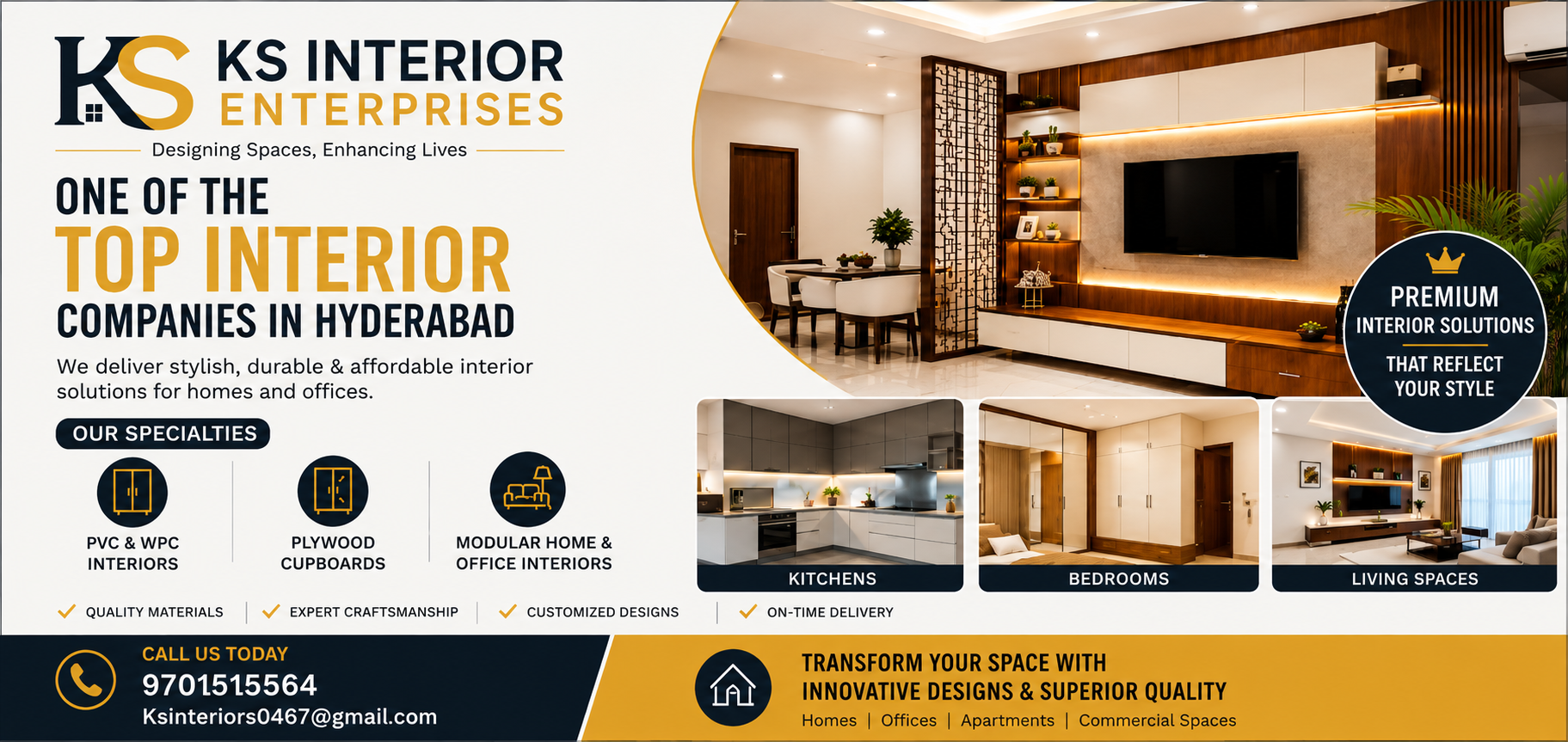 Top Interior Company in Hyderabad