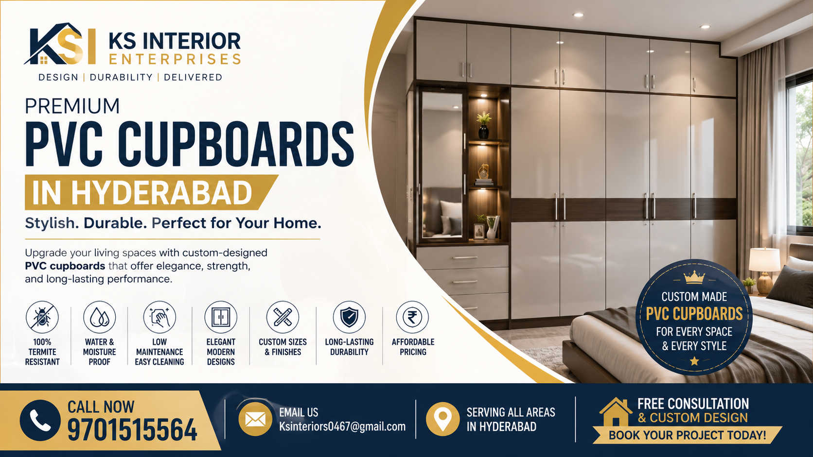 pvc cupboards in Hyderabad