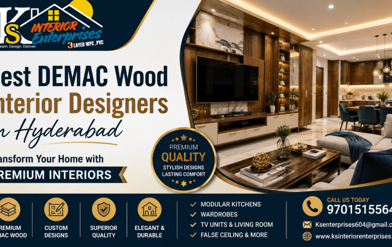 When installed by the Best DEMAC Wood Interior Designers in Hyderabad, DEMAC wood interiors can significantly increase both the beauty and value of your property.